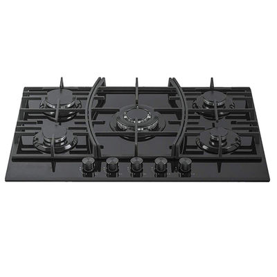 Gas Cooker Tempered Glass 5 Burner Gas Hob 900 X 510mm