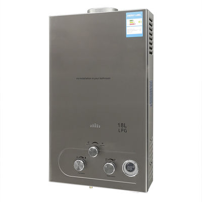 24KW Shower Room Gas Water Heater NG LPG Harmonica Burner Sliver