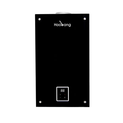 10L Black Flue Exhaust Gas Water Heater Screen Control For Shower