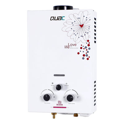 Glass Paintings 12KW Gas Water Heater 100PCS White Flue Exhaust
