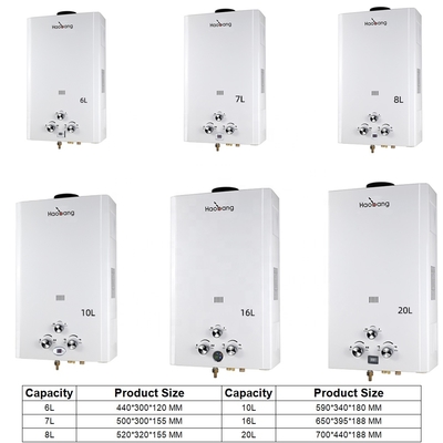 Haobang Flue Gas Water Heater 12KW Tankless Instant Hot Water