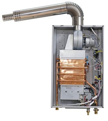 12L 220V Balanced Type Flue Gas Water Heater with 0.025-1.0MPa Pressure Range