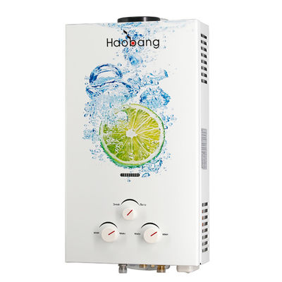 Huishoudelijke apparatuur Rook uitlaatknop Led Screen Gas waterverwarmer 10L