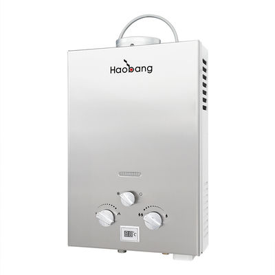 LP gas waterverwarmer roestvrij staal paneel buiten douche 6L